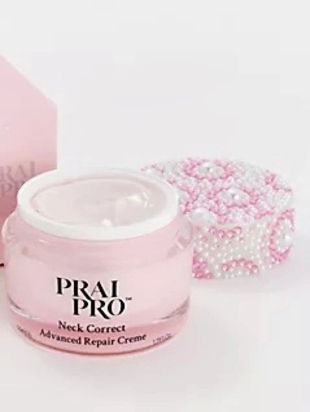 Prai Pro Neck Correct Advanced Repair Creme 1.7 fl oz Special Edition Pink Lid